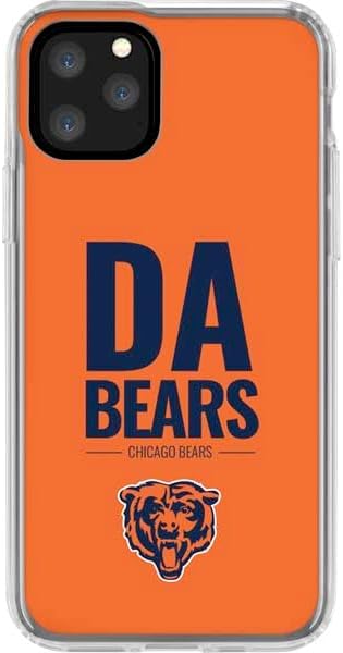 Skinit Clear Phone Case Compatible with iPhone 11 Pro - Officially Licensed NFL Chicago Bears Team Motto Design