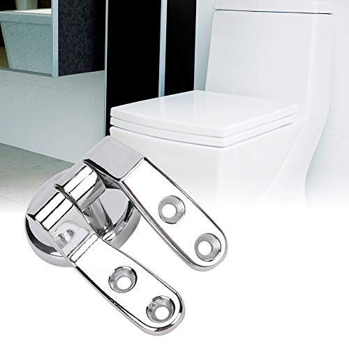 Garosa Toilet Seats Hinges Zinc Alloy Hinge for Toilet Lid Universal Toilet Top Cover Lid Seat Fixings with Screws and Accessories for Toilet Seat Repair Replacement,Toilet lid - Image 3