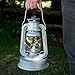 Rayo Royal Kerosene Lantern Hurricane Indoor/Outdoor Lamp, 11.5 inch, Galvanized Steel, Silver
