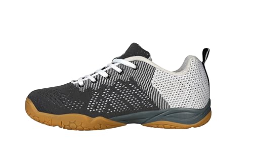 Image of Nivia Glister 2.0 Badminton Shoes for Men | Your Ultimate Companion for Superior Court Performance | Badminton Sports Shoes | Best Non Marking Court Shoes | (Grey /Orange /Red)