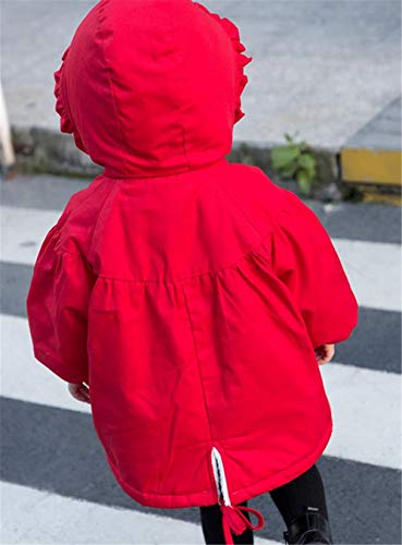 ジンニュウ] ベビー コート 裏起毛 モッズコート 女の子 防寒