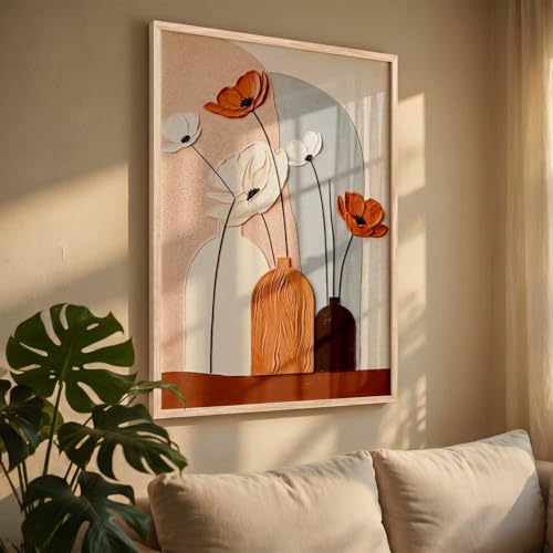Image of kotart Aesthetic Art Home Decoration Painting | Paintings With Frame For Living Room Bed Room Hotel Wall Decor Digital Reprint (14X20 inch)