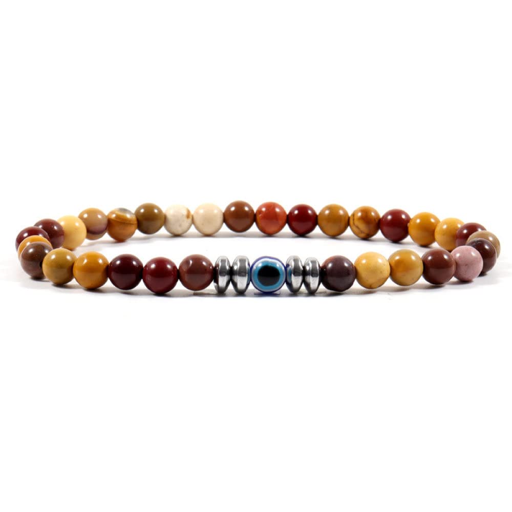 Bracelet de perles en pierre de jaune d'œuf naturel, finition joaillerie fine