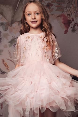 Princess Cape for Girls - Sparkle Sequin Beaded Shawls and Wraps for Dresses3