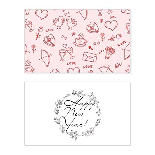 Tarjeta de felicitación de San Valentín de corazones para acompañar tus regalos románticos