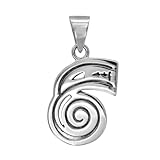Moonlight Mysteries Dai Ko Myo Pendant Reiki Jewelry - Sterling Silver Healing Symbol (3/4 inch)