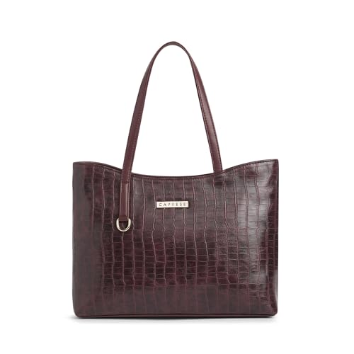 Image of Caprese Tessa Tote Medium Bag for Women | Stylish, Durable, Multi-Compartment Design for Work, Travel, Shopping | Large Capacity, Comfortable Straps, Ideal for Tab & Essentials