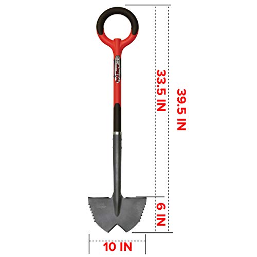 Radius Garden 22611 Root Slayer Edger, Root Slayer Edger, Red