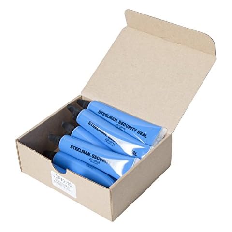 Steelman 1-Ounce Security Seal, Pack of 10, Bright Blue Stands Out on Automobile/Motorcycle Components, Adheres to Both Metal and Plastic, Durable, Quick-Drying Cover