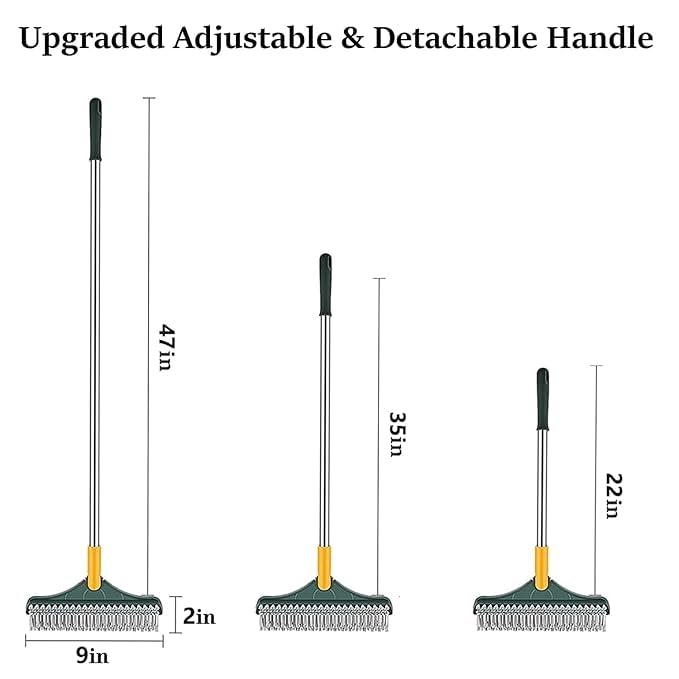 Cannagenix Floor Mop with Flat Squeeze Cleaning Supplies 3 in 1 Tiles Cleaning Brush 120° Rotate Bathroom Floor Cleaning Brush Home Kitchen Cleaning Mop Long Handle Automatic . 1