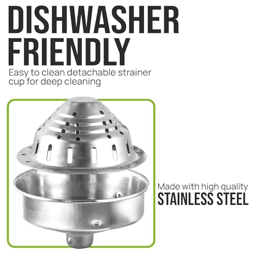 Zulay Professional Citrus Juicer and Lemon Squeezer - Orange Juice Squeezer, Lime Squeezer and Manual Juicer Press - Metal Hand Juicer Press and Orange Juicer - Citrus Squeezer Black