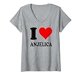 Photo Gallery donna amo anjelica maglietta con collo a v Photo Gallery donna amo anjelica maglietta con collo a v