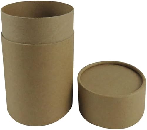 Miniatura 3 de WENPACK Tubo de cartón con tapa redonda de cartón contenedor de caja (2.84 pulgadas de profundidad x 2.2 pulgadas de alto, negro)