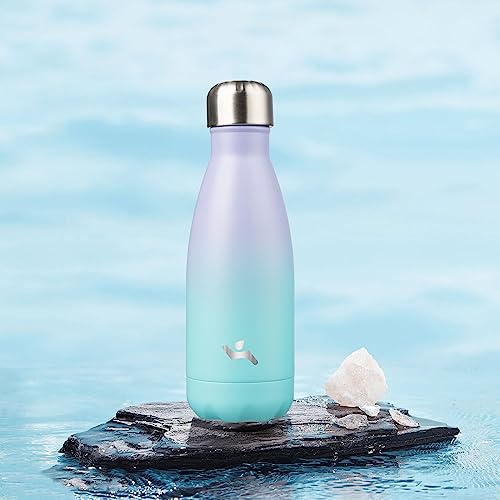 Image of Konokyo Insulated Water Bottles,12 oz Double Wall Stainless Steel Vacumm Metal Flask for Sports Travel,Lavender Green