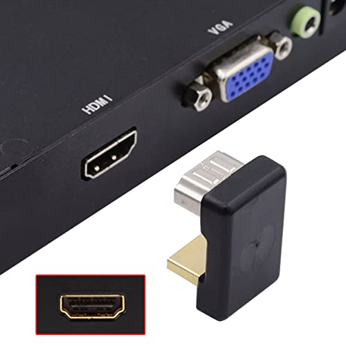 CY 4K Cable 360 Degree Up Opposite U Shape Back Angled Type-A HDMI 1.4 Male to HDMI Female Extension Adapter Converter - Image 2