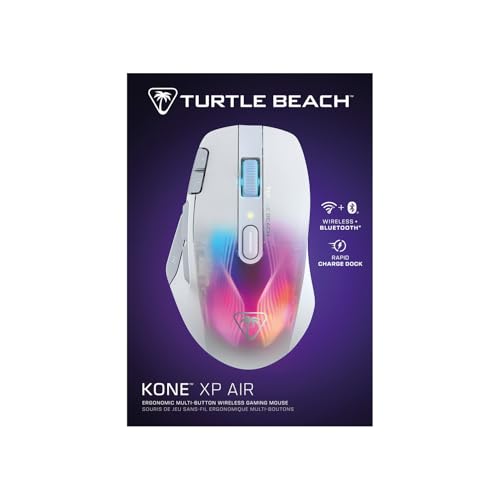 undefined タートルビーチ(Turtle Beach) ゲーミングマウス Kone XP Air ワイヤレス 2.4GHz/Bluetooth ホワイト/白 光学式 19K オプティカル 多ボタン 99g 充電ドック Reflex RGB 国内正規品 の商品画像 21