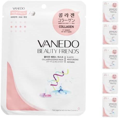 Kit 6 Unidades Máscara Hidratante Facial Coreana Beauty Friends -...