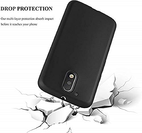 Image of Mobile Back Cover Case for Moto G4 Plus (Silicone Case|CameraProtection|Black SC1510)