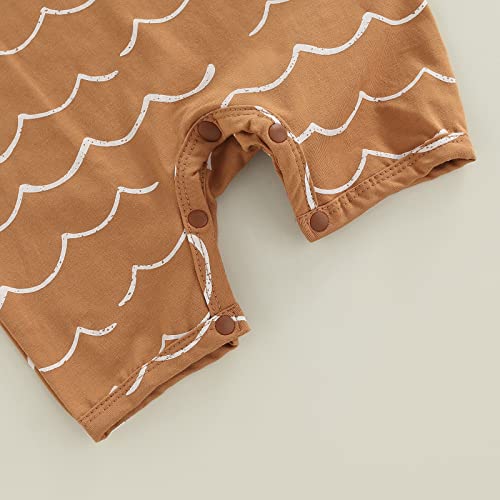 Ciycuit Baby Boy Sleeveless Romper Newborn 0 3 6 9 12 Months Summer Clothes Brown 0-3 Months #TOP2