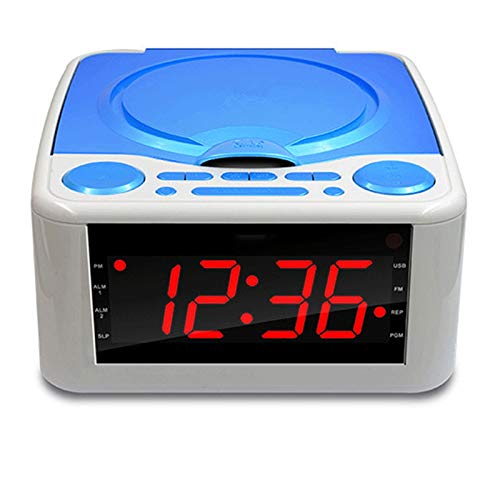 Clock CD-Laufwerk CD-Player, MP3-Stereo-Lautsprecher-Wecker USB Pränatale Bildung Frühe Bildung/WMA-Musik FM Radio Auxiliary-Eingang