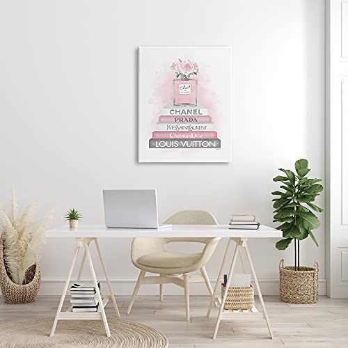 Image of Stupell Industries 'Pink Roses Perfume Bottle Glam Fashion'| Canvas Art