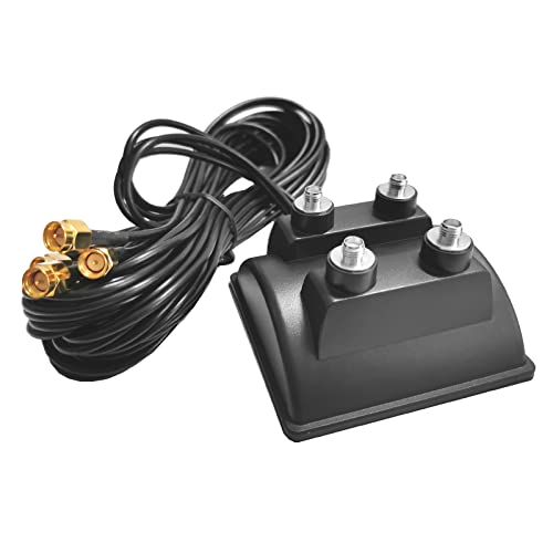 Bolwins G72CS 4x SMA Antennenverlängerungskabel 3m mit Magnetfuß, SMA Stecker auf SMA Buchse, für Wifi