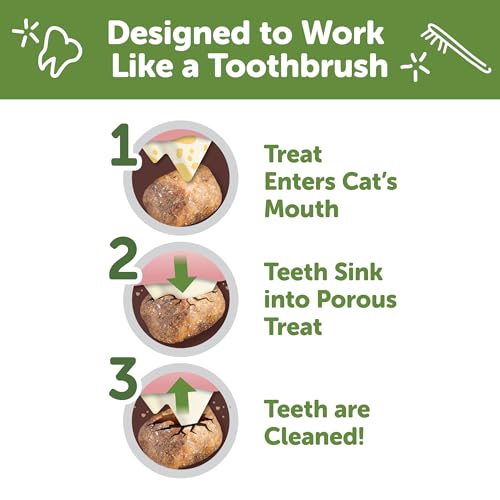 Image of Wellness WHIMZEES Cat Dental Treats, Freshens Breath, Chicken Flavor, 2 oz Bag