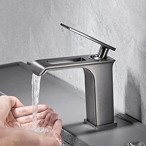 Robinet de Salle de Bain Chaud et Froid Anti-traces Laiton