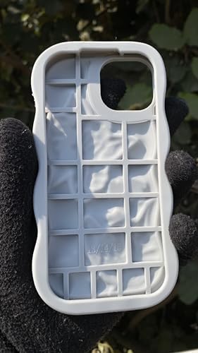 Image of MIDOS Back Cover Compatible with iPhone 16 Pro Soft Silicone 3D Cute Cartoon Full Protective Case for iPhone 16 Pro (Grey)