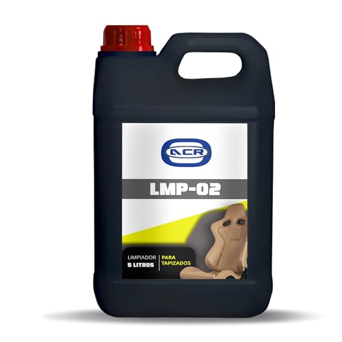 ACRYON Limpiador para tapicerias de Coche. Elimina Manchas y Suciedad sin dañar Tejidos (sintéticos, poliéster y algodón). Especial para vehiculos y mobiliario. (5 litros)