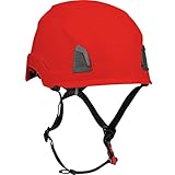 PIP Traverse Non-Vented, Industrial Climbing Helmet with MIPS Technology, ABS Shell, EPS Foam Impact Liner, HDPE Suspension, 4-Point Chin Strap, ANSI II, Red (280-HP1491RM-15)