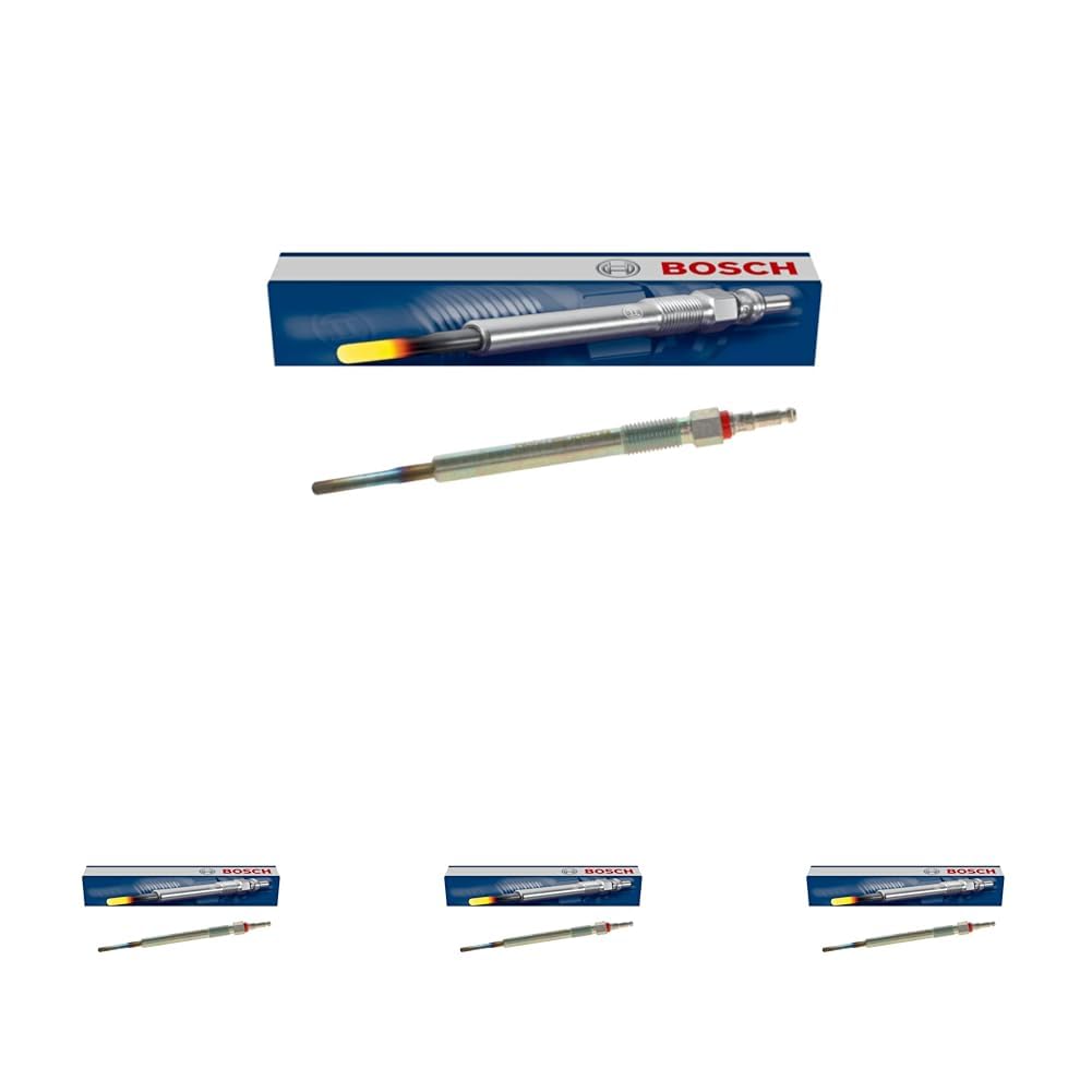 Bosch 0250201055 (GLP006) - Bougie de préchauffage Duraterm - Boite carton - 1 pièce - pour véhicules à moteur diesel (Lot de 4)
