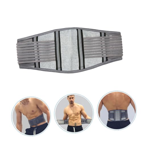 Faja lumbar elástica soporte cintura gris plata miniatura 3