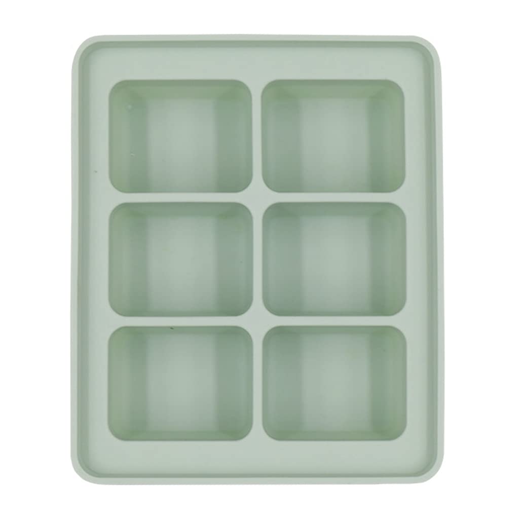 Buxuaaaa Green Cube Trays Premium Silicone With Lid Flexible For Chilled Drinks Cocktails Ice Maker Silicone For Freezer For Maker Tray