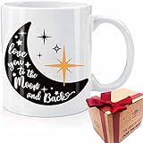 Love You To The Moon And Back Cute Bear Office Coffee Mug gift for Gf, Coffee Mug for Girlfriend,...