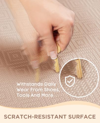 Image of Ophanie Kitchen Mats for Floor,3 /4 inch Thick,24x70 Anti Fatigue Cushioned Mat,Kitchen Rugs,Waterproof,Comfort Ergonomic Standing Mat for Office,Home,Sink with 99+ Pairs of Anti-Slip Bottom Ridges