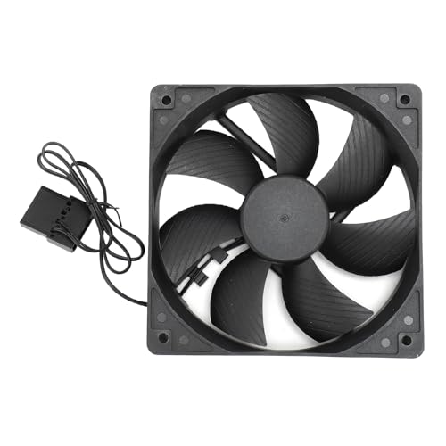 Greensen Ventilador de Enfriamiento, Ventilador para Caja de PC de 120mm 3000RPM con Doble Cojinete de Bolas 12V 2 Pines Alta Presión Estática para Caja de PC Servidor Chasis CPU Equipos