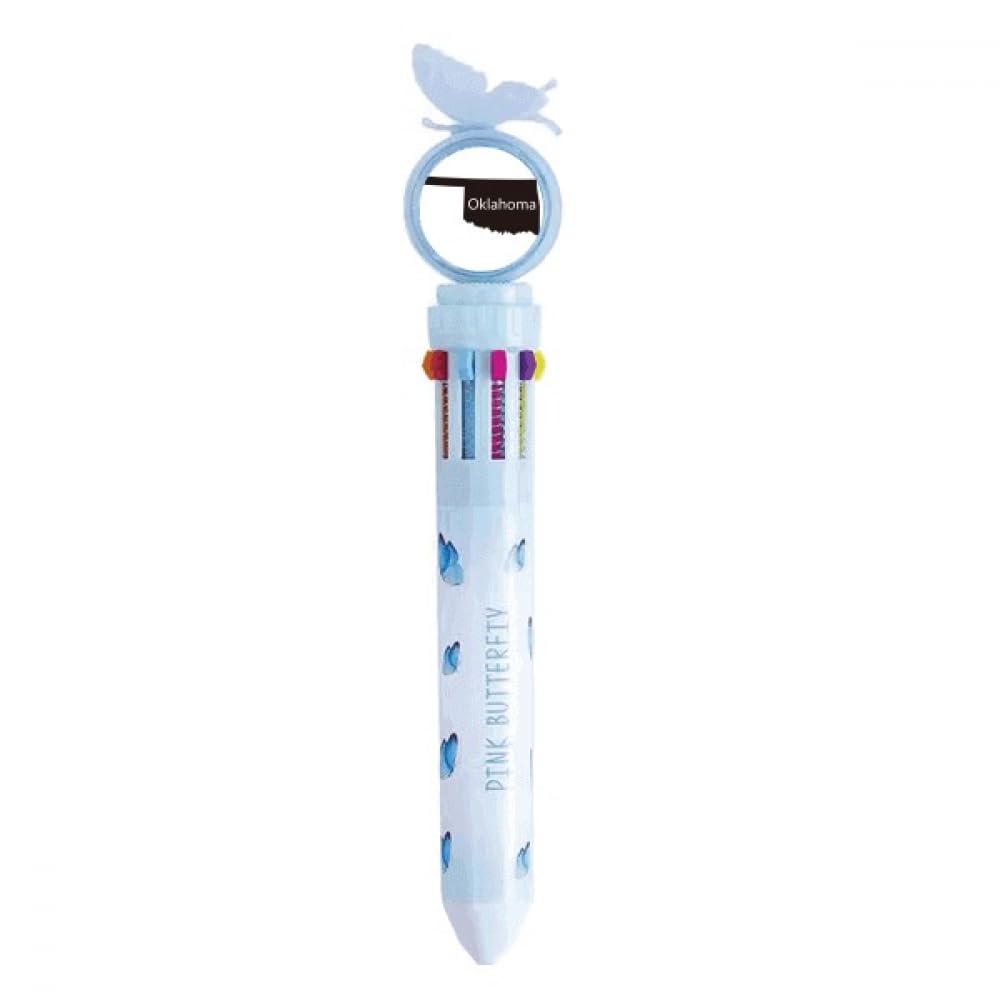 Stylo à bille rétractable multicolore Oklahoma cadeau pour passionné - 4