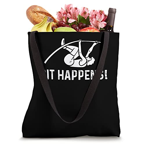 pit happens Design for a pole vault fans Tote Bag - Thumbnail 4