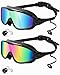Swim Goggles 2 Pack, Wide View Anti Fog&UV Swimming Goggles for Audlt, No Leaking Swim Glasses for Men Women Youth