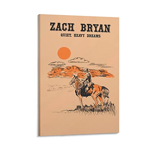 Zach Bryan Quiet Heavy Dreams Toile Fine Art Bureau Salon