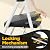 Urackify 3 Step Ladder, Folding Steel Step Stool with Safety Lock, Anti-Slip Wide Pedals, Pass 800lbs Load Testing, Handrail, Heavy Duty Portable Ladder for Multi-Purpose, Indoor, Office, Kitchen