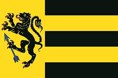 Drapeau Nideggen de dimensions 150 x 250 cm en textile résistant