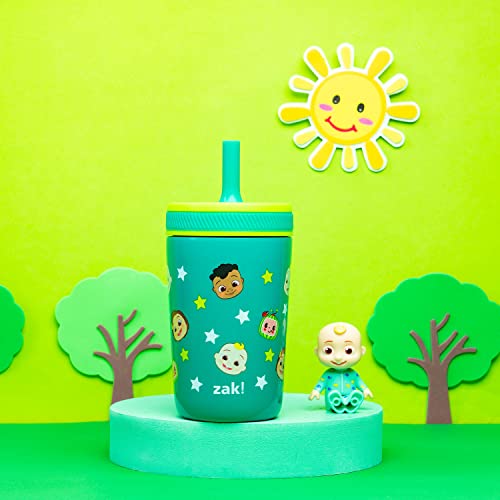 Image of Zak Designs CoComelon Kelso Toddler Cups For Travel or At Home, 12oz Vacuum Insulated Stainless Steel Sippy Cup With Leak-Proof Design is Perfect For Kids (JJ, Cody, Nina)