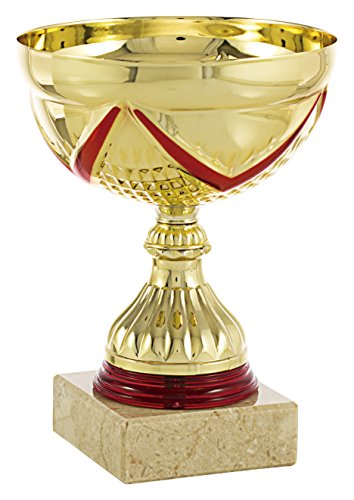 PALLART 7117 – 6 Trophée de Sport avec Motif Ruban, Or, Taille Unique