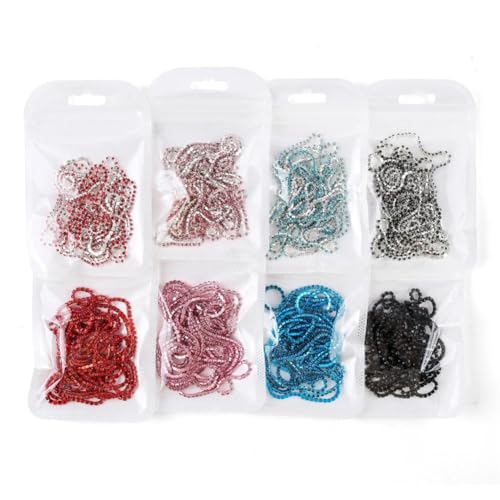 Chaîne de strass 2mm flexible pour customisation de robe et couture sur textile - 7