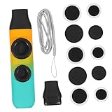 Vaguelly 調節可能なトーン付きポータブルカズー 楽器 グラデーションカラー 大人向けギターパートナー ウクレレ伴奏用 軽量携帯便利