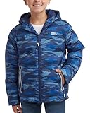 Eddie Bauer Boys' Winter Jacket - Heavyweight Quilted Down Jacket - Insulated Hooded Outerwear Coat for Boys (5-16), Size 16, Medieval Blue