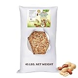 Sneaky Mango Premium Quality Raw Out of Shell Peanuts for Wildlife - 45 Pounds - Shelled Peanuts- Grown in The USA, for Squirrels, Deer, Birds