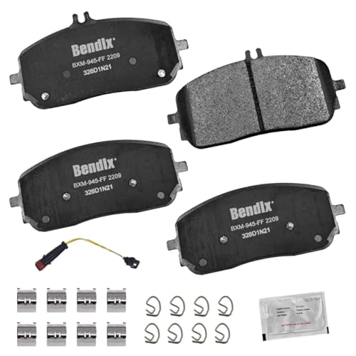 Bendix Priority1 CFM2209 Semi-Metallic Front Brake Pads for Select Models Mercedes-Benz A200,A220,CLA200,CLA250,EQB 250,EQB 300,EQB 350,G550,GLA250,GLB250,GLE350 by Bendix - Used condition - US$16.81